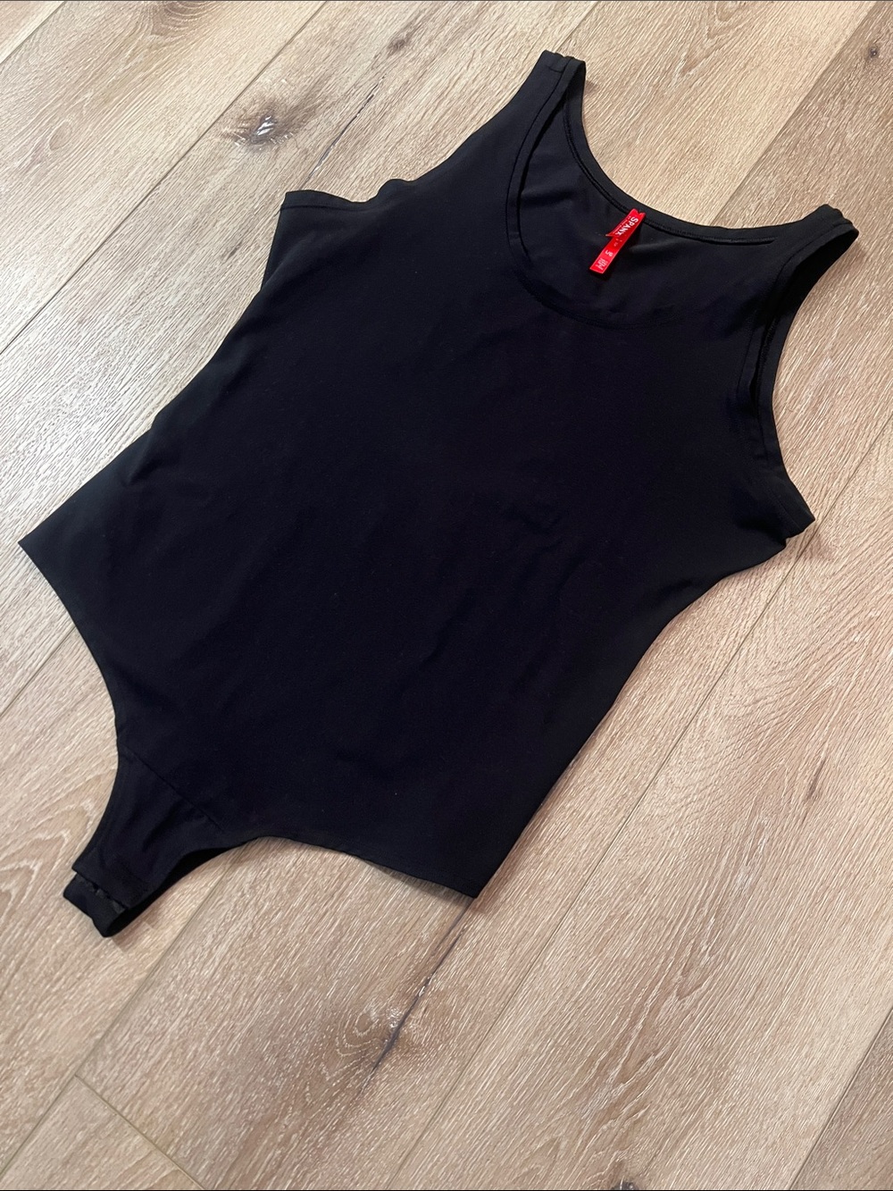 SPANX - Black Scoop Neck Tank Bodysuit, Size L, Great Condition!